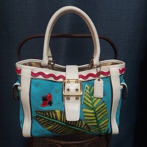 Coach tropical tote